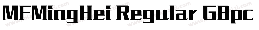 MFMingHei Regular GBpc EUC H字体转换
